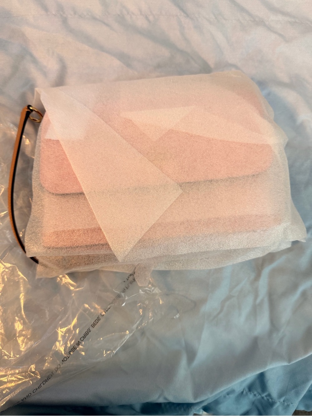 Coach Powder Pink Klare Leather Crossbody Shoulder Bag
